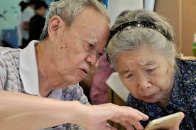 older couple working together